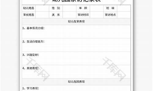幼儿园家访记录内容_幼儿园家访记录内容50篇简短