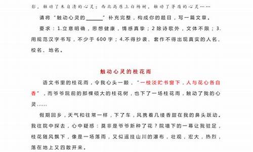 触动心灵的作文350字_触动心灵的作文350字左右