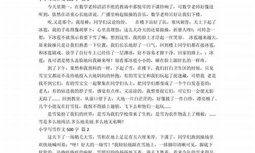 雪的作文600字五年级